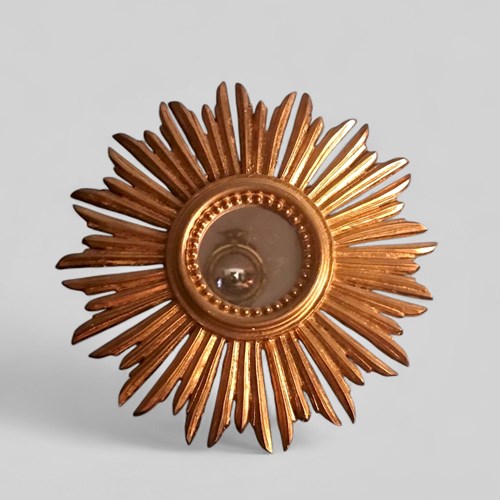 Mid Century Small Sunburst Mirror