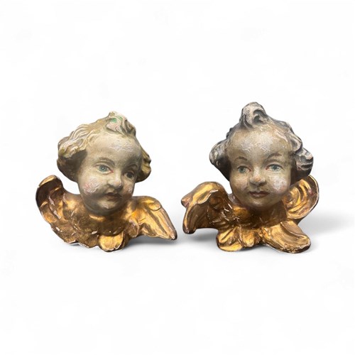 Carved Polychromed Angels