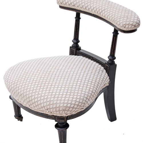 Gillows Victorian ebonised armchair