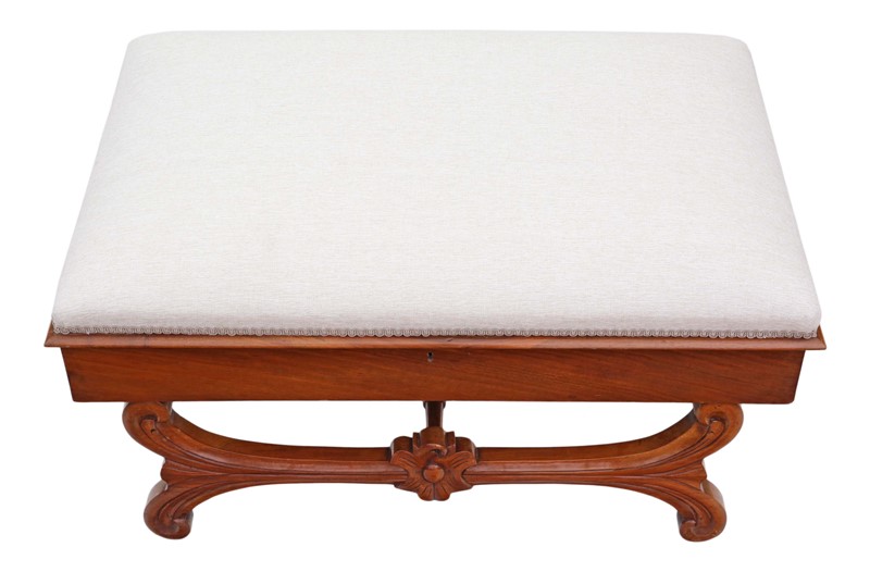 Large walnut Victorian X frame stool-prior-willis-antiques-4794-3-main-636823997561541358.jpg