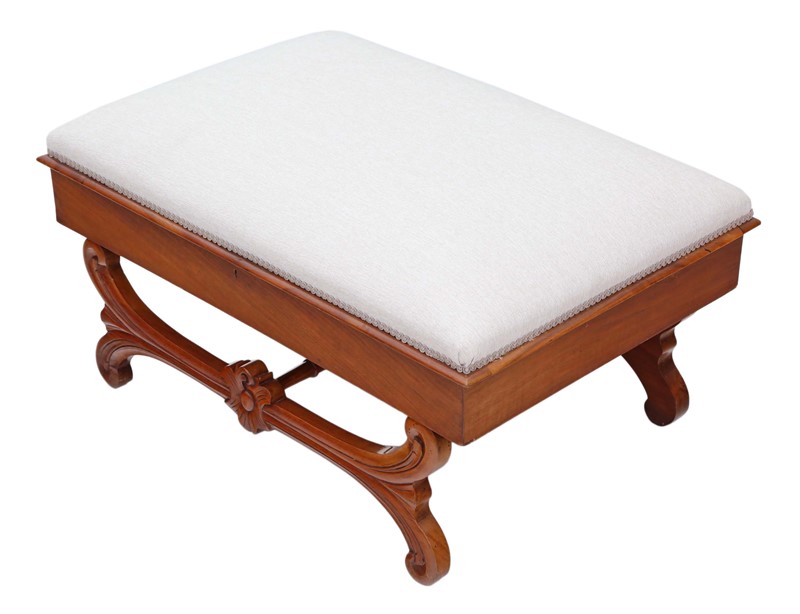 Large walnut Victorian X frame stool-prior-willis-antiques-4794-4-main-636823997577634440.jpg