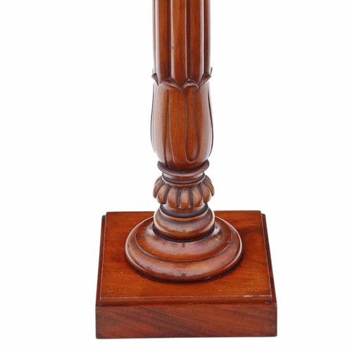 Victorian 19th Century mahogany torchiere pedestal
