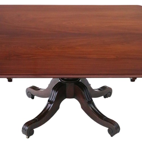 Antique 19Th Century Large Quality Cuban Mahogany Dining Table By James Mein