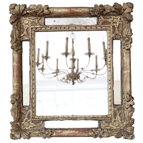 Gilt overmantle wall mirror early 19th Century