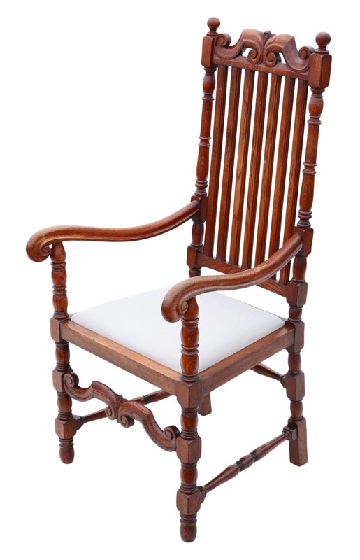 Oak armchair elbow desk chair Charles II style-prior-willis-antiques-7933-2-main-637645564327101378.jpg