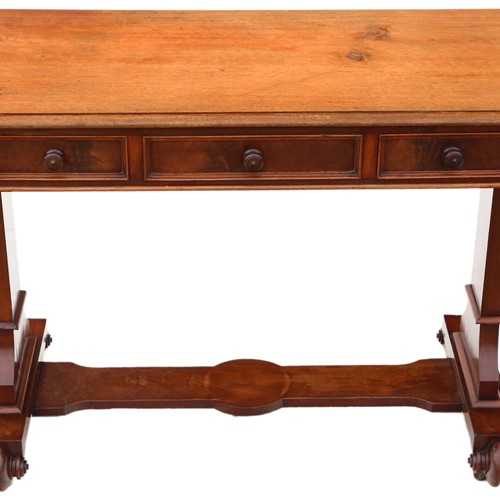 Antique mahogany writing side table desk