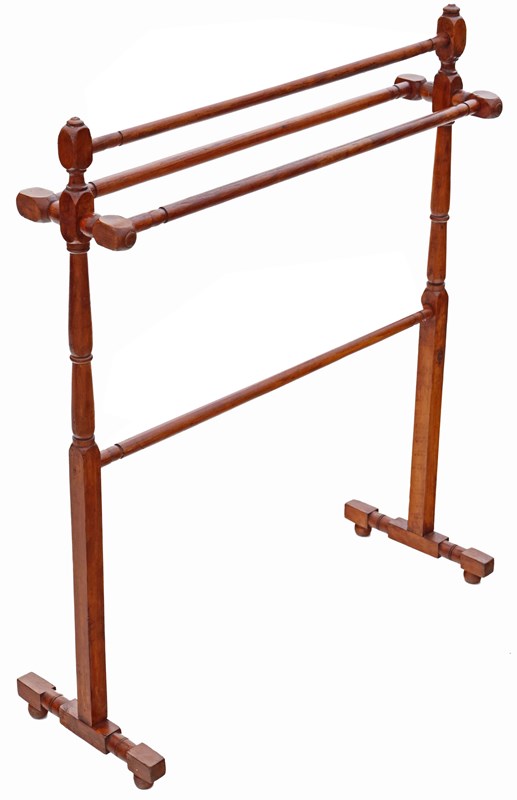 Antique Quality C1900 Beech And Pine Towel Rail Stand-prior-willis-antiques-8440-1-main-638329724264430664.jpg