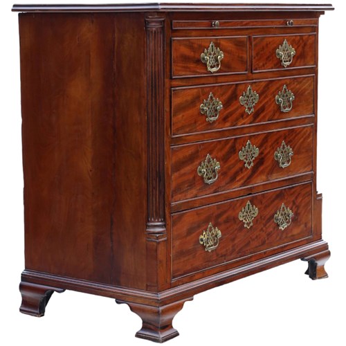 Antique Fine Quality Georgian Mahogany Batchelor's Chest Of Drawers