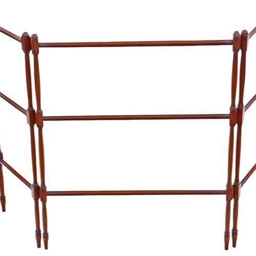 Fine Quality Antique Victorian Towel Rail Cloaths Horse Stand - 19Th Century
