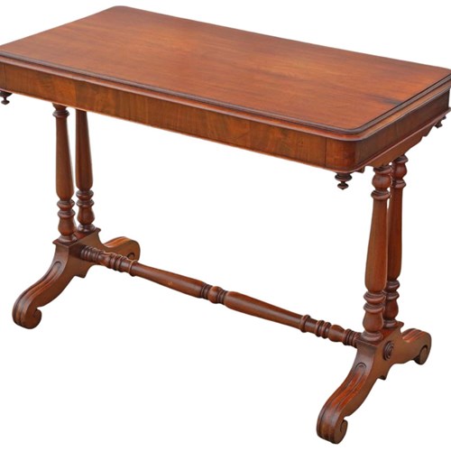 Antique Fine Quality Writing Dressing Table 19Th Century Desk Side Mahogany