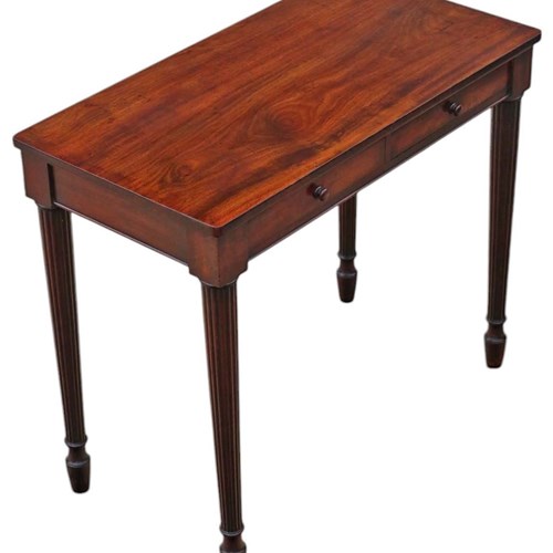 Antique Fine Quality 19Th Century Mahogany Writing Dressing Table Desk