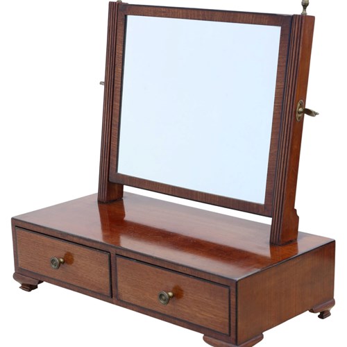 Antique Early 19Th Century Georgian Mahogany Dressing Table Swing Mirror – Quali