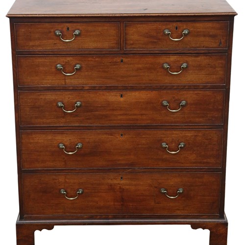 Antique Late 18Th Century Georgian Large Mahogany Chest Of Drawers –Fine Quality