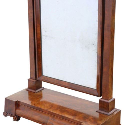Antique 19Th Century Regency Mahogany Dressing Table Mirror – Fine Quality