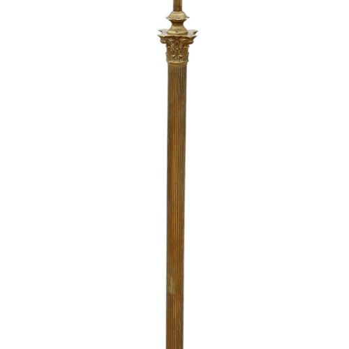  Retro Vintage Mid-Century Quality Large Adjustable Height Brass Standard Lamp
