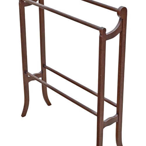 Antique C.1900 Oak Towel Rail Stand – Arts & Crafts, Fine Quality Rack