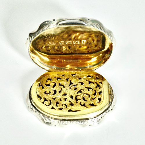Antique Silver Vinaigrette By George Unite Hallmarked 1891