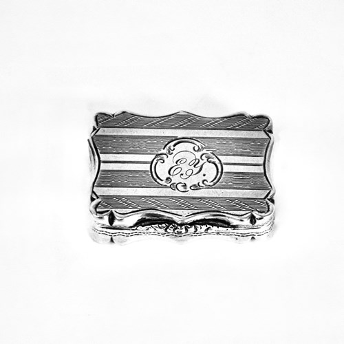 Antique Sterling Silver Vinaigrette - Birmingham 1852 David Petitfer