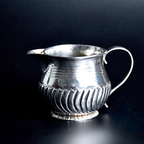 Antique Silver Cream Jug - London 1817 By Alice & George Burrows II