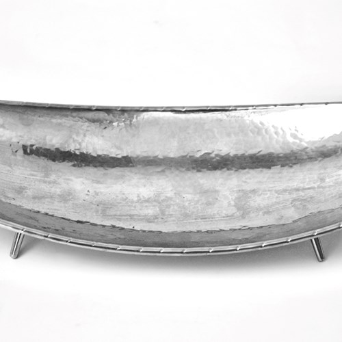 Keswick Staybright Table Centerpiece 1960'S Hand Hammered