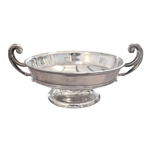 Sterling Silver Bonbon Dish With Twin Handles By William Hutton & Sons 1938