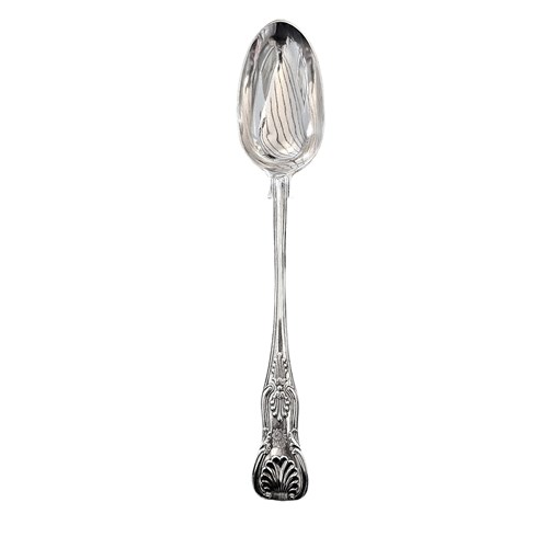 1878 London Sterling Silver Serving Spoon – Chawner & Co, 220G Heavy Gauge