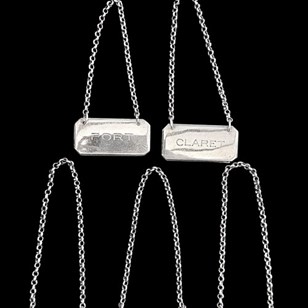 Sterling Silver Decanter Labels Por...