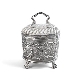 Antique Silver .925 Tea Caddy Hallm...