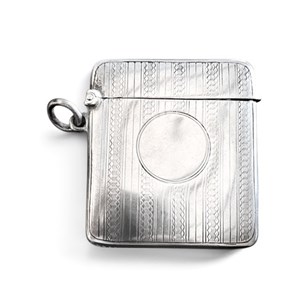Antique Sterling Silver Vesta Case ...