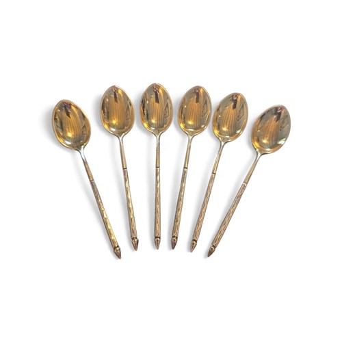 Sterling Silver Dutch Spoons (6) Hallmarked 1960 By Horsens Solvarefabrik