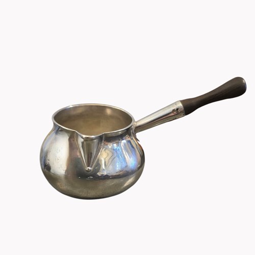 Antique Sterling Silver Brandy Pan - London 1727 By William Fordham & Fleming