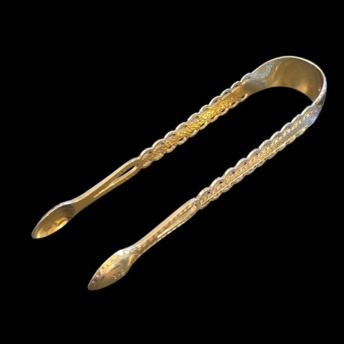 1872 Sterling Silver Sugar Tongs By George William Adams (Chawner & Co)