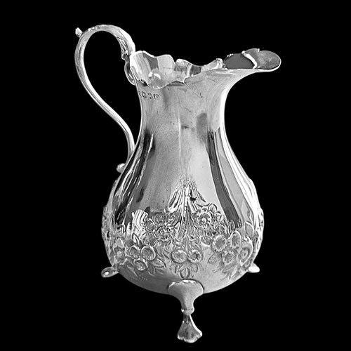 1879 Exeter Sterling Silver Cream Jug – Josiah Williams & Co – Hallmarked