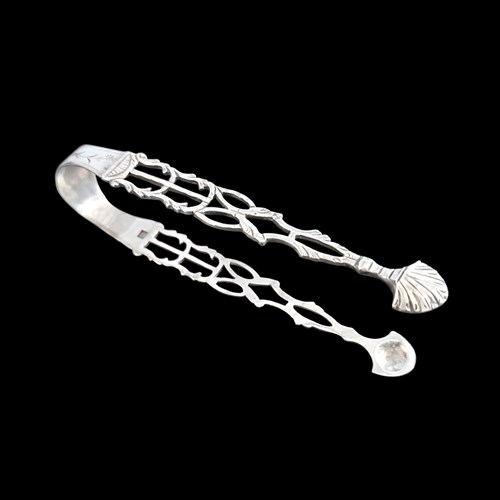 Sterling Silver Sugar Tongs Samuel Godbehere & Wigan C1790 London