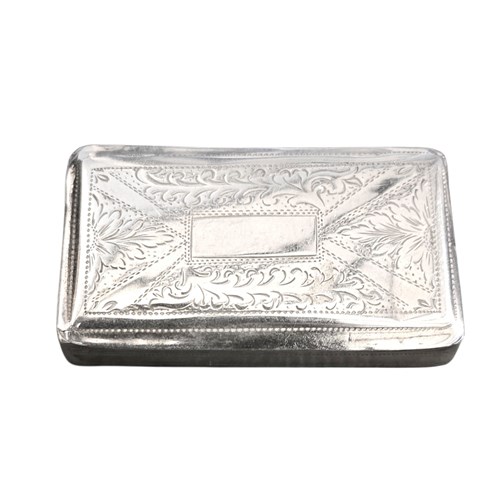 Antique Sterling Silver George IV Snuff Box Birmingham 1825 By Thomas Millington