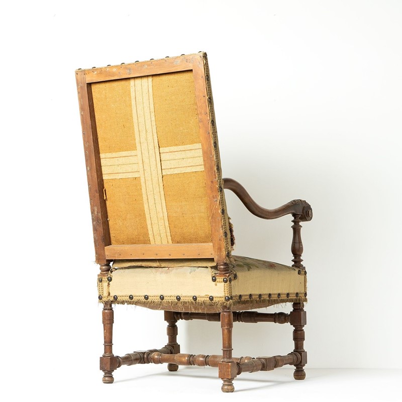 French Walnut Framed Armchair With Poppy Tapestry Upholstery, 19Th Century-rag-and-bone-7-dsc05367-main-638125858201697303.jpeg