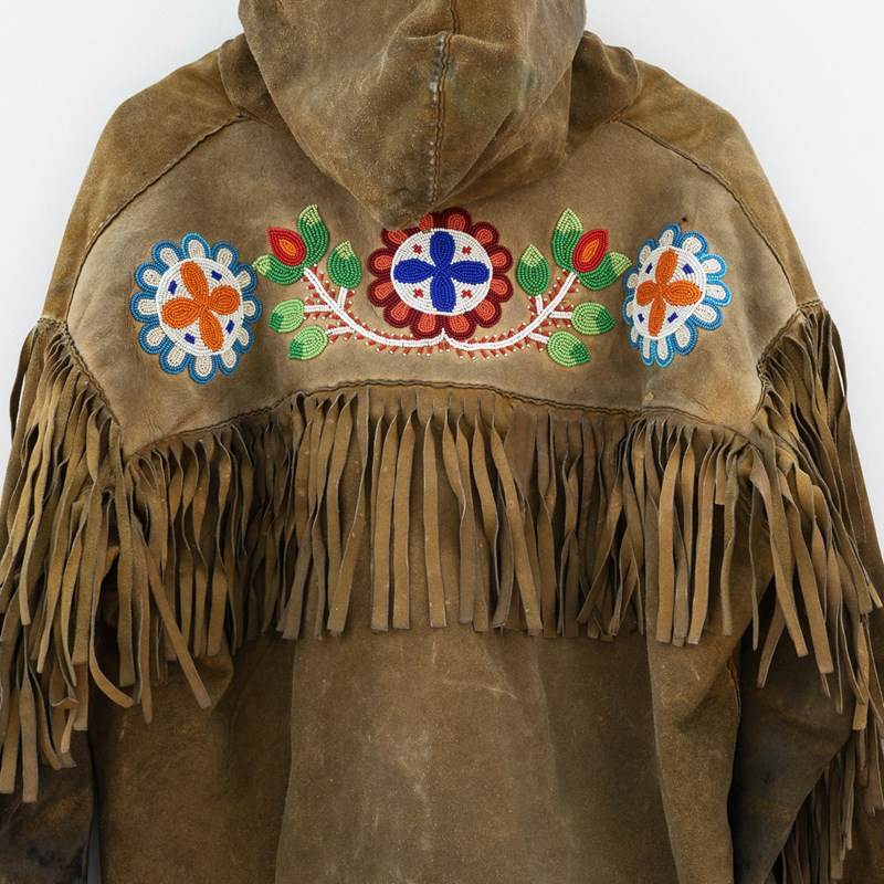 Vintage Ojibwe Beaded Tasseled Moose Skin Trapper Coat - 1950S Native American-rag-and-bone-detail-wide-rtg-main-638193307699580005.JPG