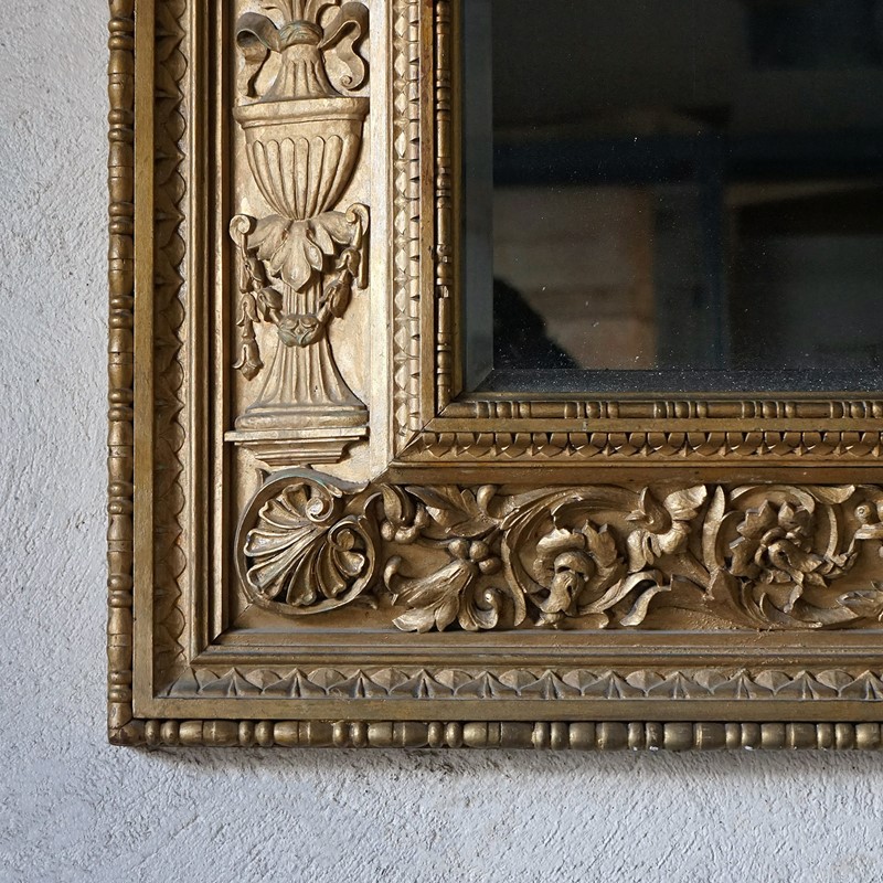 French Deep-Set Gilt Cushion Mirror, 19th Century-rag-and-bone-dsc01605-main-637694083979692746.JPG