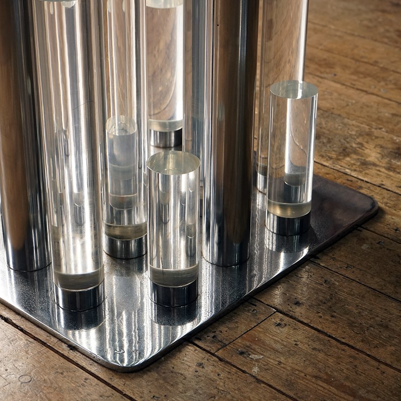 Vintage Lucite, Glass And Chrome Skyscraper Dining Table By Charles Hollis Jones-rag-and-bone-dsc02672-main-637493624569819331.JPG
