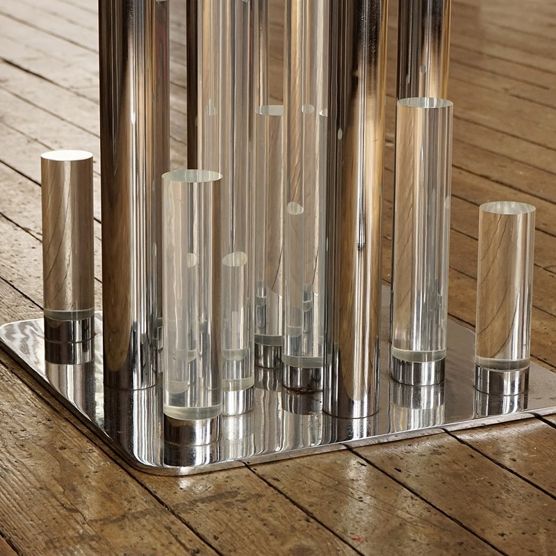Vintage Lucite, Glass And Chrome Skyscraper Dining Table By Charles Hollis Jones-rag-and-bone-dsc02728-main-637493624708100635.JPG