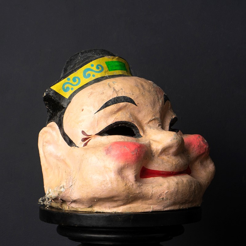 Vintage Chinese Paper Maché Full Head Theatrical Face Mask, C. 1970S-rag-and-bone-dsc04472-main-638048875921182379.jpg
