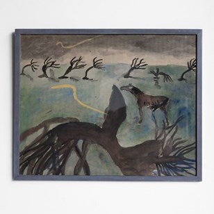 Moody Moorland Horse Landscape, Vin...