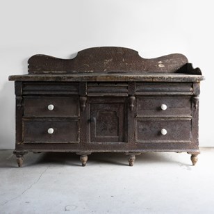 Antique Painted Pine Dresser, Lanca...