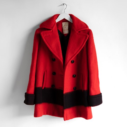 Vintage Women's Double Breasted Wool Pea Coat By Hudson's Bay Co. C. 1970S