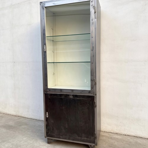 1960S German Steel Medical Cabinets