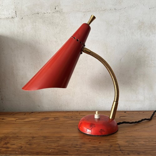 1960S Italian Gooseneck Table Lamp
