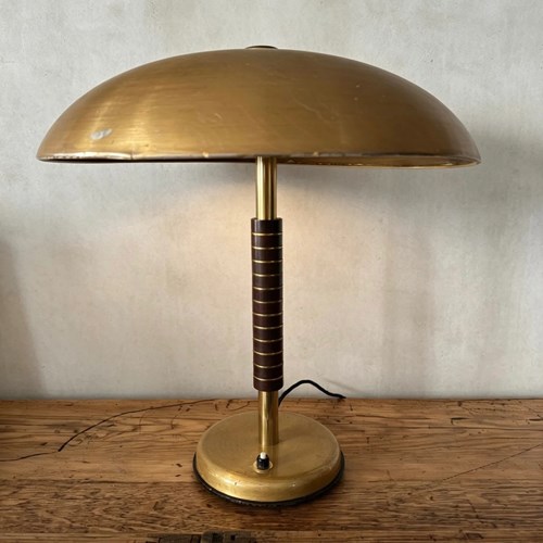1940S Gold Table Lamp By SBF Sächsische Bronzewarenfabrik