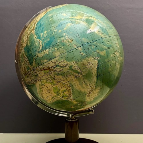 Vintage 1940S Columbus Duo Glass Globe Lamp