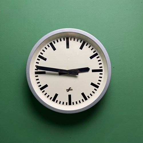 1950S East German Industrial Factory Clock By RFT