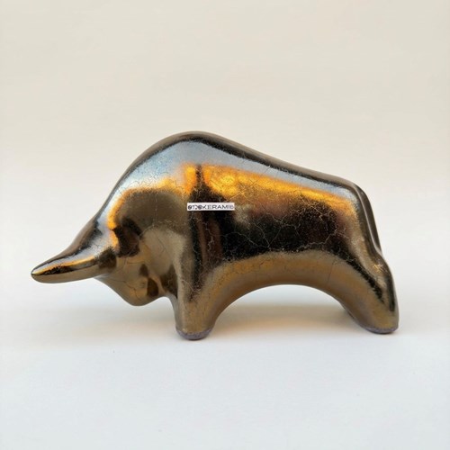Otto Keramik Classic Ceramic Bull West German Pottery Fat Lava